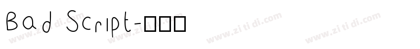 Bad Script字体转换